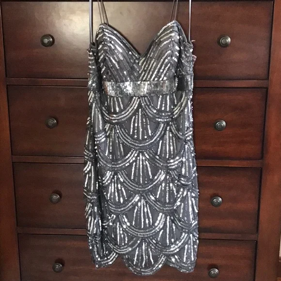 Jump | Dresses | Jump Apparel Grey Sequin Dress | Poshmark